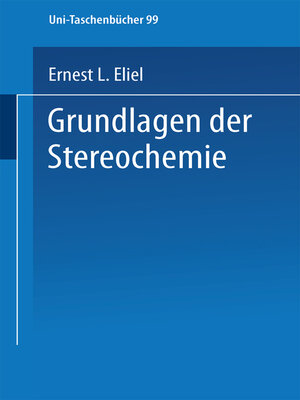 cover image of Grundlagen der Stereochemie